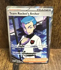 Team Rockets Archer Ultra Rare 223/182 Destined Rivals Pokemon English TCG - Image 2
