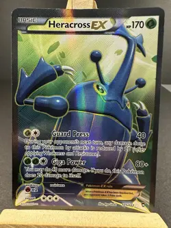 Pokemon TCG Heracross EX Full Art Holo Card 105/111 XY-Furious Fists LP - Image 1
