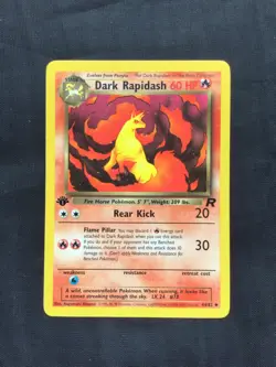 Pokemon Cards: Team Rocket 1st Edition Uncommon: Dark Rapidash 44/82 - Image 1
