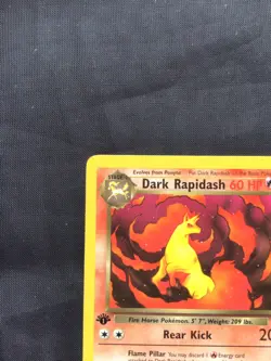 Pokemon Cards: Team Rocket 1st Edition Uncommon: Dark Rapidash 44/82 - Image 2