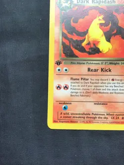 Pokemon Cards: Team Rocket 1st Edition Uncommon: Dark Rapidash 44/82 - Image 5