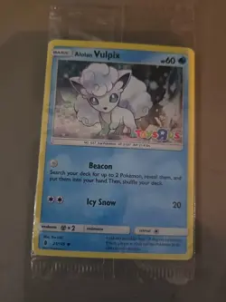 Pokemon Alolan Vulpix Toys R Us Promo 021/145 Holo New Sealed See Pictures - Image 3