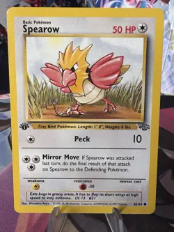 Pokemon TCG Jungle Spearow Card 62/64 Regular Common 1st Edition - Image 2