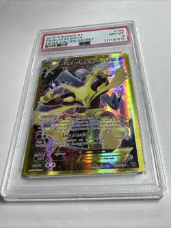 2016 POKEMON XY FATES COLLIDE SECRET #125 FULL ART/ALAKAZAM EX PSA NM-MT 8 - Image 4