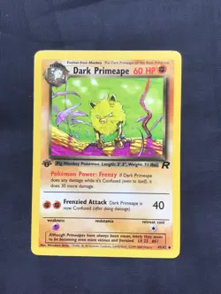 Pokemon Cards: Team Rocket 1st Edition Uncommon: Dark Primeape 43/82 - Image 1