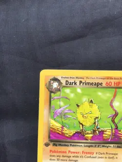 Pokemon Cards: Team Rocket 1st Edition Uncommon: Dark Primeape 43/82 - Image 2