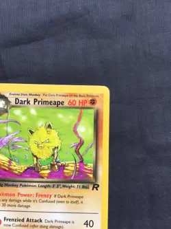 Pokemon Cards: Team Rocket 1st Edition Uncommon: Dark Primeape 43/82 - Image 3