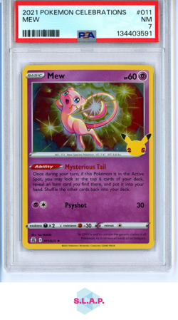 MEW POKEMON CELEBRATIONS 2021 011 PSA 7 - Image 1