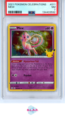 MEW POKEMON CELEBRATIONS 2021 011 PSA 7 - Image 1