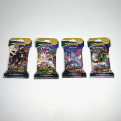 Pokemon Evolving Skies New Sealed Sleeved Blister Booster x4 Packs Full Art Set - Image 1