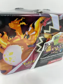 Pokemon TCG: Fall 2020 Charizard Collectors Treasure Chest Lunch Box Tin Sealed - Image 2