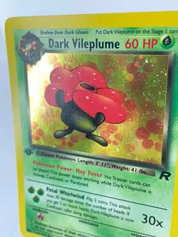 1st Edition Dark Vileplume 13/82 - Team Rocket - Holo - Pokemon - NM - Image 2