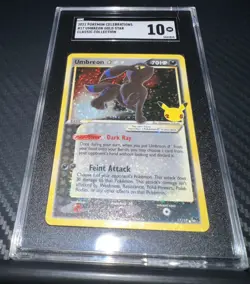 2021 Pokemon Celebrations #17 Umbreon Gold Star Holo SGC 10 Gem Mint SHIPS FREE - Image 1
