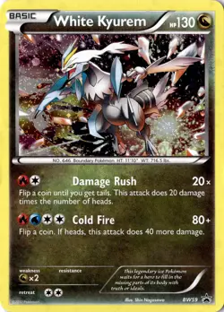 White Kyurem #BW59 Promo Pokemon TCG Black and White Promos MP - Image 1