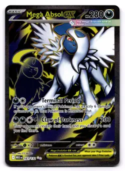 Mega Absol ex 161/132 Ultra Rare Pokemon TCG ME01: Mega Evolution NM - Image 1