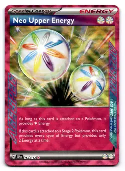 Neo Upper Energy 162/162 ACE SPEC Rare Pokemon TCG SV05: Temporal Forces NM - Image 1