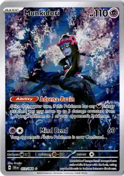 Munkidori #72/064 Illustration Rare Pokemon TCG SV: Shrouded Fable NM - Image 1