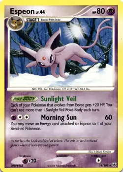 Espeon 18/100 Rare Pokemon TCG Majestic Dawn NM - Image 1