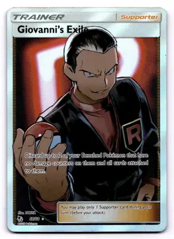Giovanni's Exile 67/68 (Full Art) Ultra Rare Pokemon TCG Hidden Fates NM - Image 1