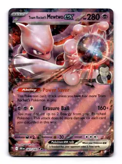 Team Rocket's Mewtwo ex - 081/182 Double Rare Pokemon TCG Destined Rivals NM - Image 1