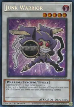 Yugioh! Junk Warrior - BLMM-EN009 - Secret Rare - 1st Edition Near Mint, English - Image 1