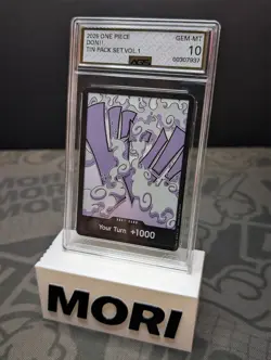 AGS 10 GEM-MT Luffy DON!! [HOLO] One Piece CCG 2025 Tin Pack Set Vol. 1 - Image 1