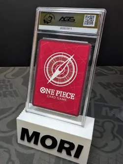 AGS 10 GEM-MT Edward Newgate OP02-001 [Leader] One Piece CCG Red Edward Newgate - Image 2