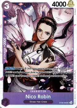 Nico Robin ST26-003 SR One Piece CCG Starter Deck 26 NM - Image 1