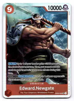 Edward.Newgate OP02-004 SR One Piece CCG Premium Booster -The Best- NM - Image 1