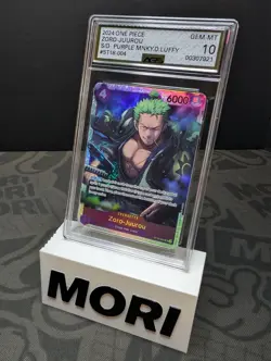 AGS 10 GEM-MT Zoro-Juurou ST18-004 [SR] One Piece CCG Starter Deck: Purple Luffy - Image 1