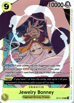 Jewelry Bonney (108) OP13-108 SR One Piece CCG Carrying On His Will NM - Image 1