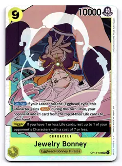 Jewelry Bonney OP13-108 SR One Piece CCG Carrying On His Will NM - Image 1