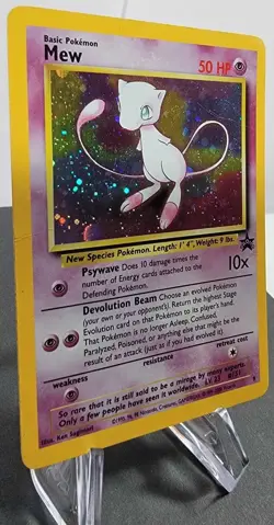 Pokemon Card: Mew HOLO Black Star Promo 9 (LP) WOTC Vintage - Image 2