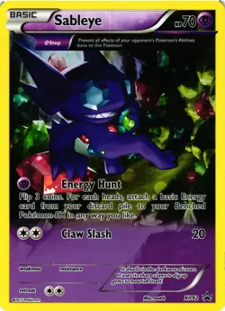 Pokemon TCG Sableye Black Star Promos Holo Card XY92 VLP - Image 1