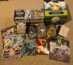 Pokemon TCG - accessories bundle - tins pin sleeves jumbo cards McDonalds Japan - Image 1