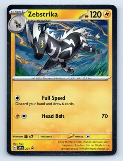 Zebstrika - (Cosmos Holo) Holo Rare SV: Scarlet & Violet Promo Cards 201 NM - Image 1