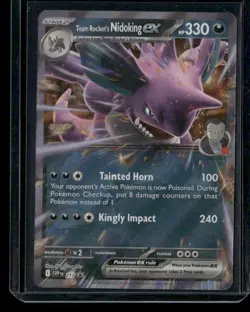 Pokemon SV: Scarlet & Violet Promo Cards #217 Team Rocket's Nidoking ex - Image 1