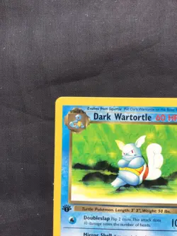 Pokemon Cards: Team Rocket 1st Edition Uncommon: Dark Wartortle 46/82 - Image 2