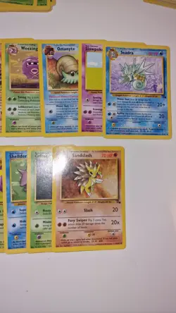 Pokemon TCG Base Set Fossil Bundle Mixed Conditions (Incomplete 25 Cards)#3 - Image 4