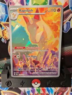 Pokemon TCG Destined Rivals Rapidash Card 189/182 IR | NM - Image 1