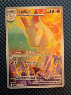 Pokemon TCG Destined Rivals Rapidash Card 189/182 IR | NM - Image 2