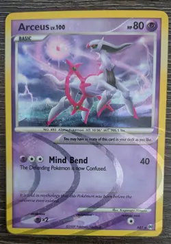 Arceus AR7 Arceus Pokemon Card Holo Rare NM - Image 1