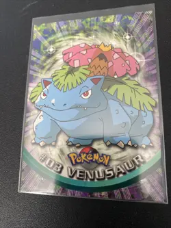 Pokemon 1999 Topps TV Venusaur #03 Card - Image 3