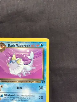 Pokemon Cards: Team Rocket 1st Edition Uncommon: Dark Vaporeon 45/82 - Image 3