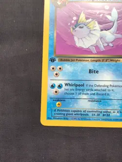 Pokemon Cards: Team Rocket 1st Edition Uncommon: Dark Vaporeon 45/82 - Image 5