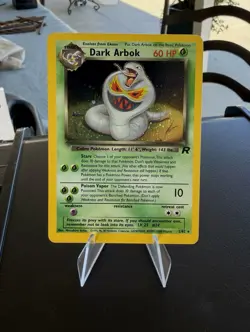 Pokemon Dark Arbok Holo Rare TCG Card 2/82 Unlimited Team Rocket Light Play - Image 1