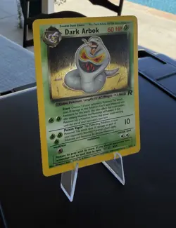 Pokemon Dark Arbok Holo Rare TCG Card 2/82 Unlimited Team Rocket Light Play - Image 2