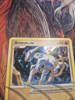 Arceus lv. 100 AR8 - Platinum Arceus Holo Rare - Pokemon Card TCG - MP - Image 2