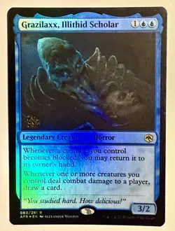 MTG 1x FOIL Grazilaxx, Illithid Scholar PRERELEASE Magic Gathering x1 - Image 1