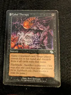 Damaged HP Cabal Therapy MTG Judgement Rare Check pictures. - Image 1